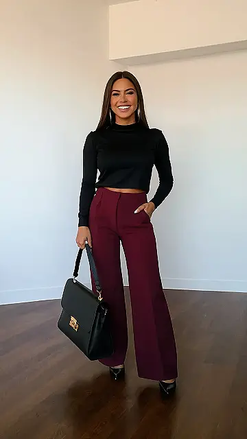 Wine-Colored Elegance