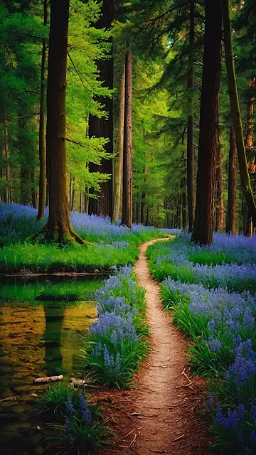 A Path Through the Bluebell Woods