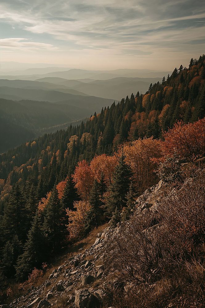 Breathtaking Fall Mountain Sunsets: National Park Beauty