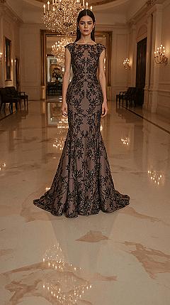 Elegant Mother of the Bride Gown: Glamorous Ball Gown Design