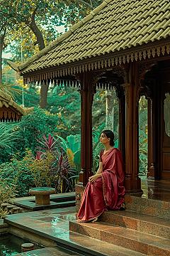 Kerala Style Front Porch: Dreamy Landscape Design for Your House