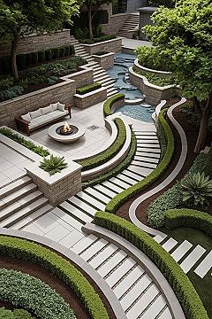 Elevate Your Exterior: Modern Multi-Level Landscape Design Ideas