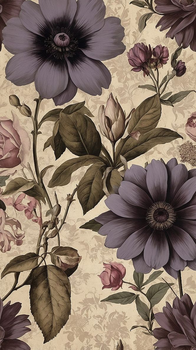 Bringing Vintage Floral Purple Wallpaper Into Your Home