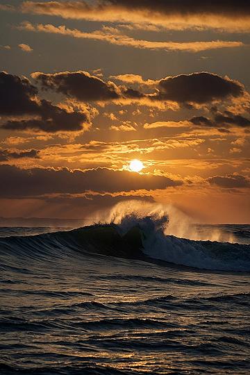 Capturing Golden Hour Waves And Sunset Skies