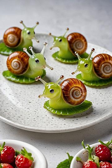 Making Adorable Snail Treats From Grapes and Nuts