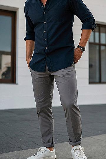 Pairing Chinos With A Button Down Shirt