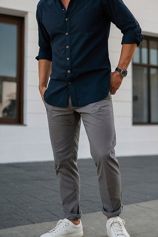 Pairing Chinos With A Button Down Shirt