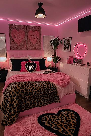 Setting Up Neon Lighting For A Pink Bedroom