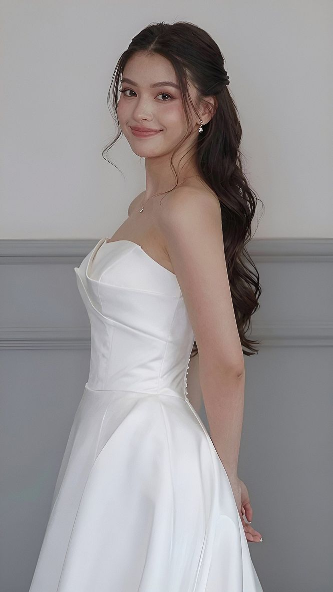 Soft Twists with Long Loose Waves for Brides