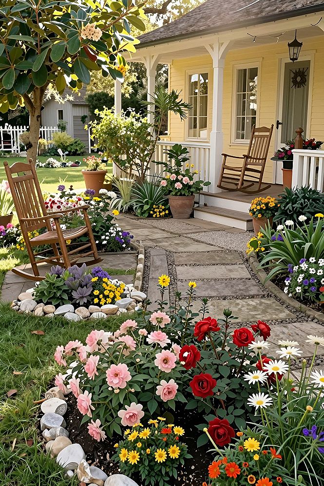 Creating a Cottage Style Front Yard Flower Garden