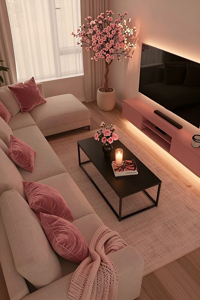 Setting Up Pink and Light Gray Tones