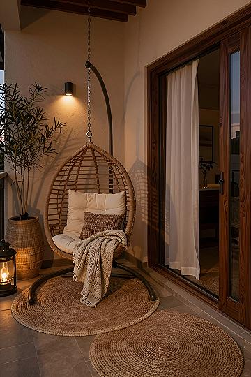 Choosing a Stand-Alone Hanging Egg Chair for Small Balconies