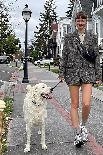 Pairing Chunky Clogs With Tailored Blazers