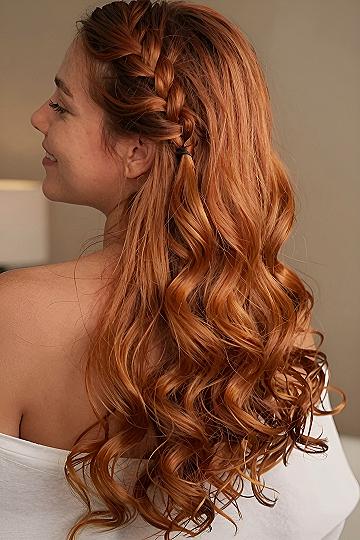 Choosing a Braided Half Up Hairstyle with Loose Curls