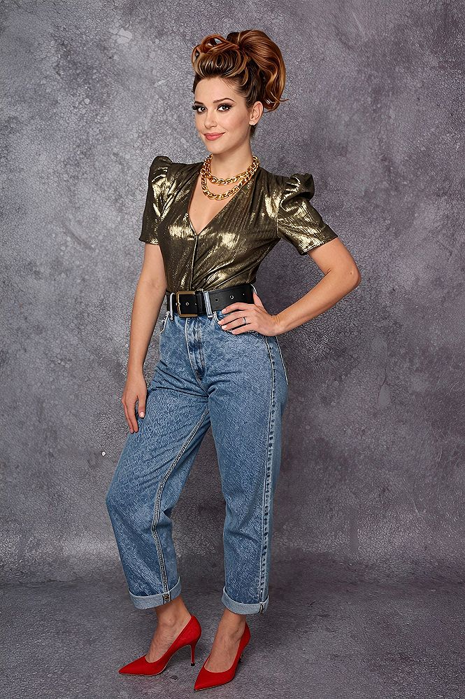 Styling Metallic Tops for Eighties Disco Nights