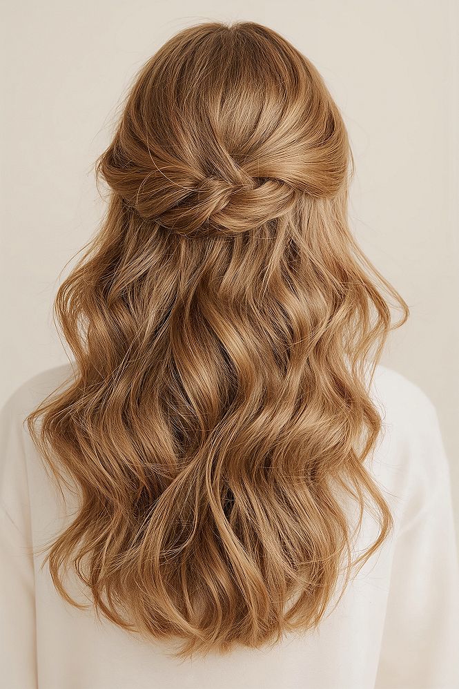 Chic Half Up Half Down Hairstyles: Perfect for Bridesmaids & Prom