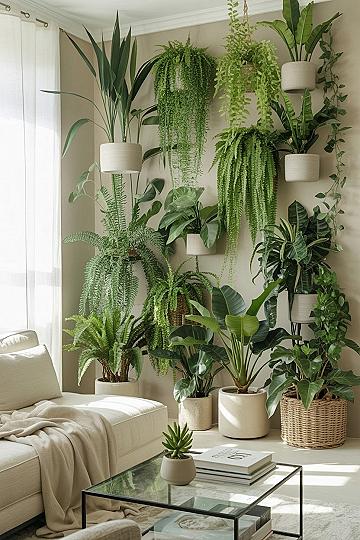 Floor-to-Ceiling Plant Walls: Lush Indoor Design for Any Room