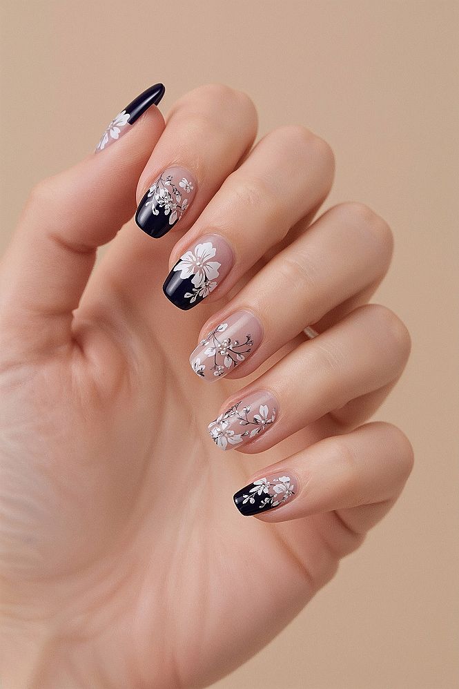 Dark Blue French Tip Nails: Chic Vacation Nail Art for Summer