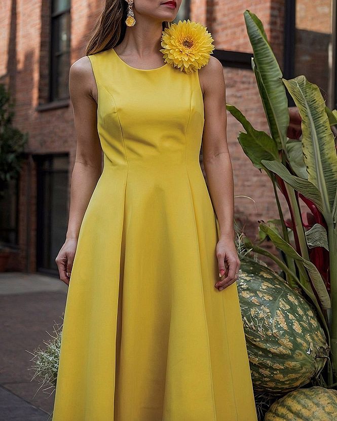 Pairing Yellow Dresses With Pink Skirt Outfits For Weddings