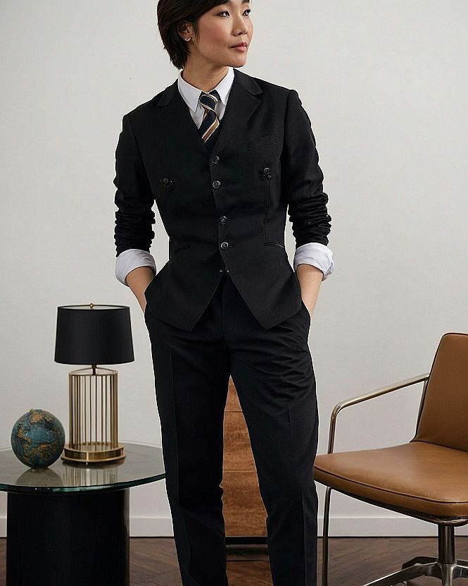 Pairing a Tailored Suit Jacket with a Necktie
