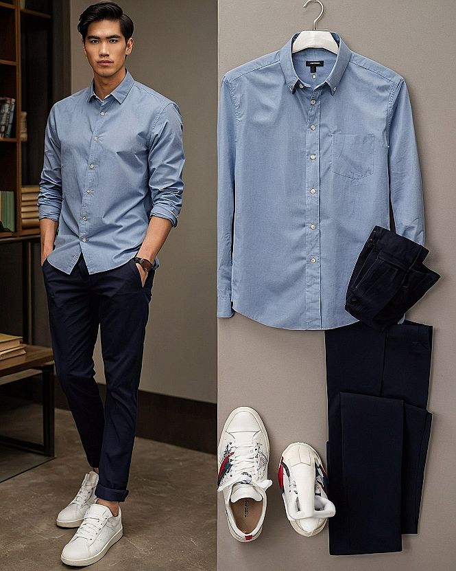 Why Chinos, Shirts, and Sneakers Make a Great Combination