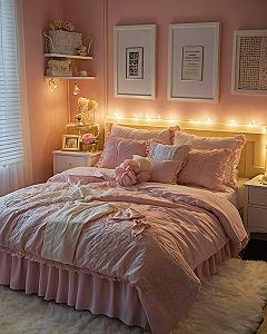 Layering Textures for a Cozy Pink Bedroom Aesthetic