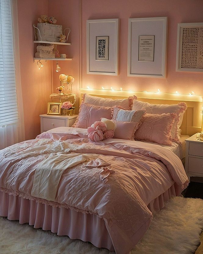 Layering Textures for a Cozy Pink Bedroom Aesthetic