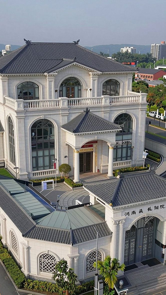Blending Traditional Rooflines With Grand Three Story Architecture