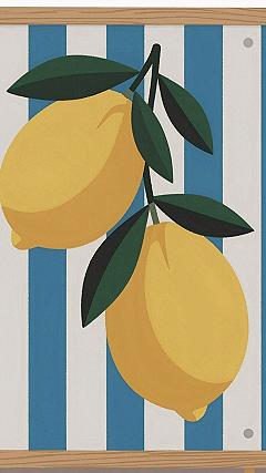 Painting Simple Citrus Fruit and Stripe Patterns