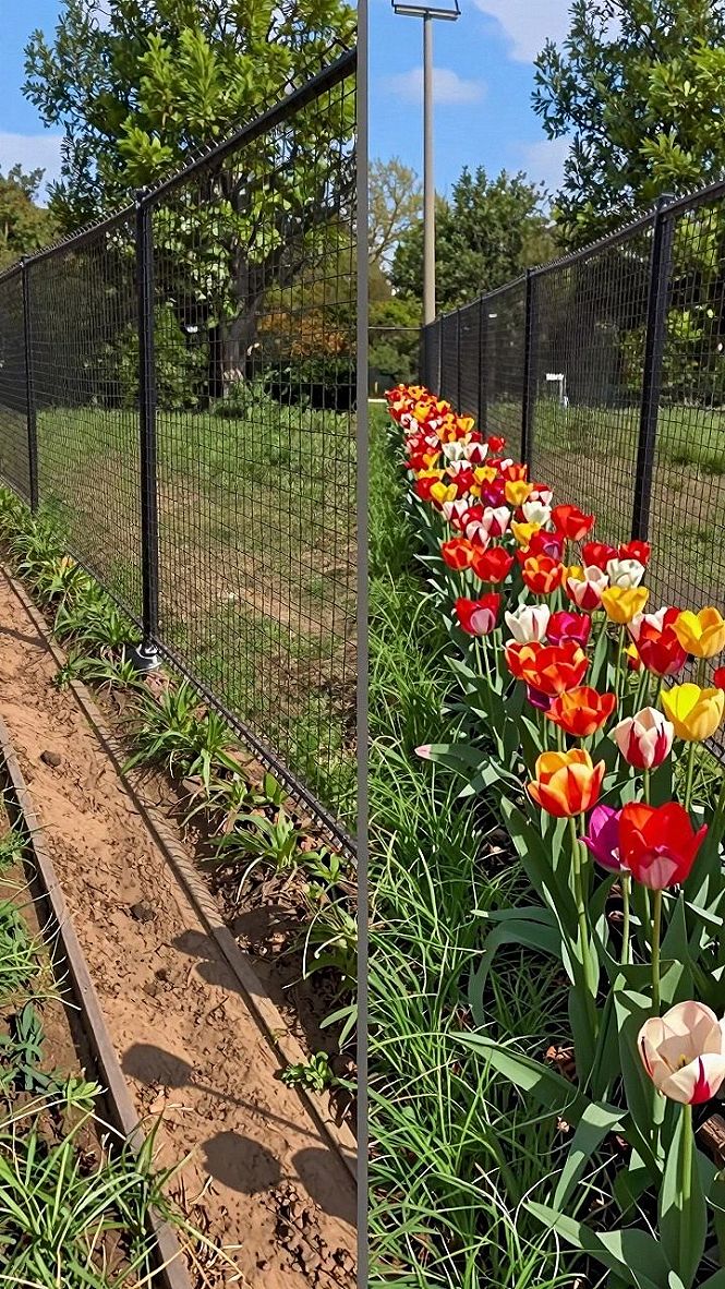 Using Metal Fence Panels As Sturdy Garden Trellises