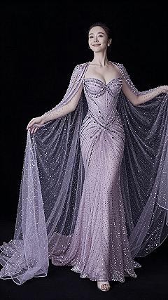 Making a Statement with Blue Gowns and Matching Capes