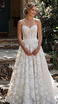 Why Spaghetti Strap 3D Floral Lace Wedding Dresses Work So Well