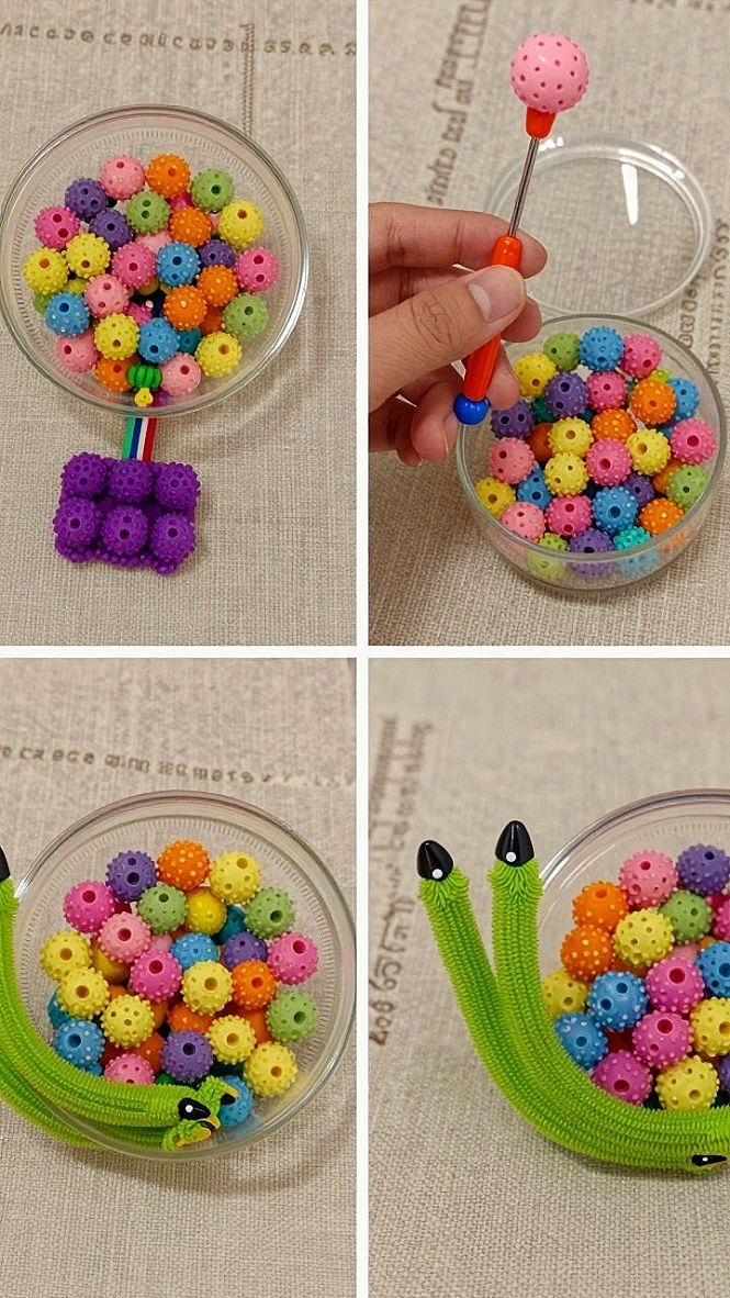 Creating Snail Shell Crafts With Colorful Textured Beads