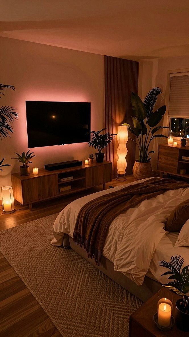 Balancing Ambient LED Strips with Neutral Room Colors