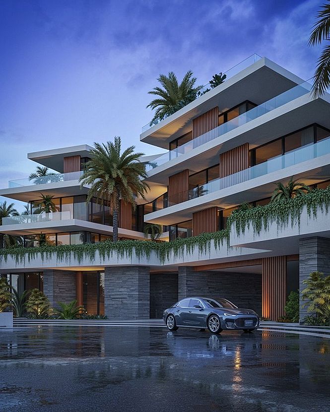Luxury Villa Design: Modern House Outside & Tropical Landscaping