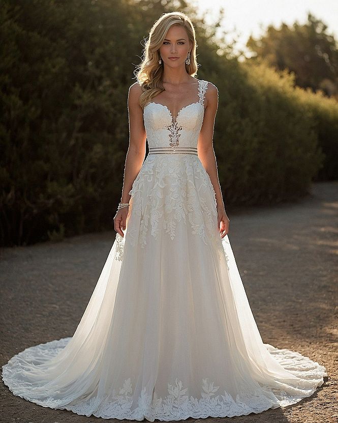 Dainty Appliqué and Beaded Waistband Detail
