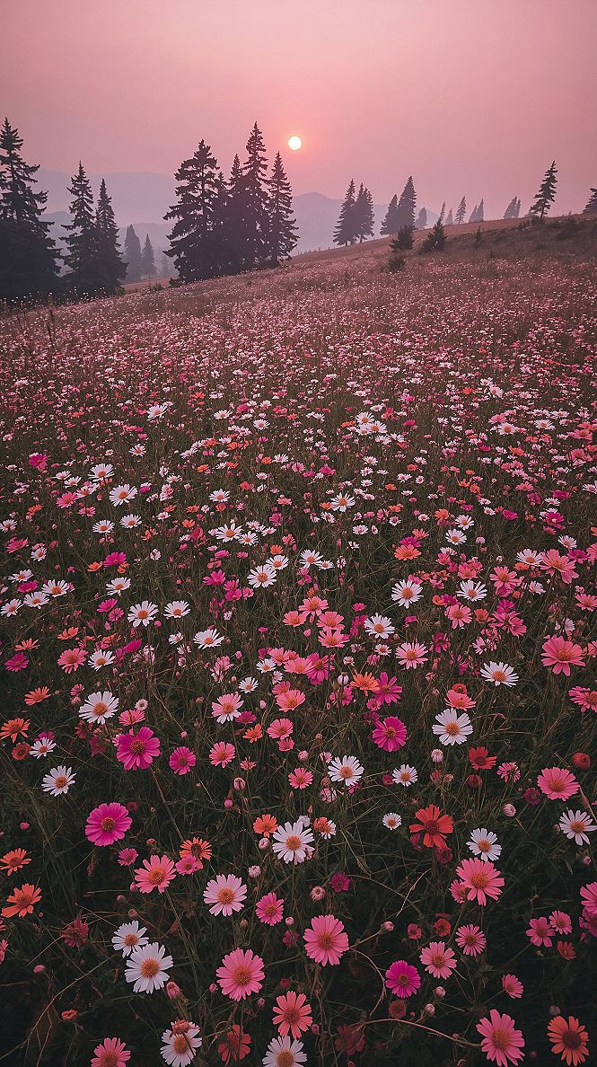 Pink Wildflower Fields: Your Dream Aesthetic for 2024