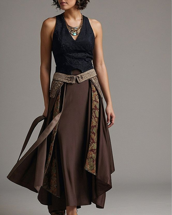 Styling a Tailored Vest and Flowing Skirt for Pirate Costumes