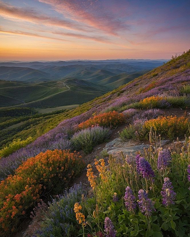 Selecting Spring Hillside and Valley Phone Wallpapers