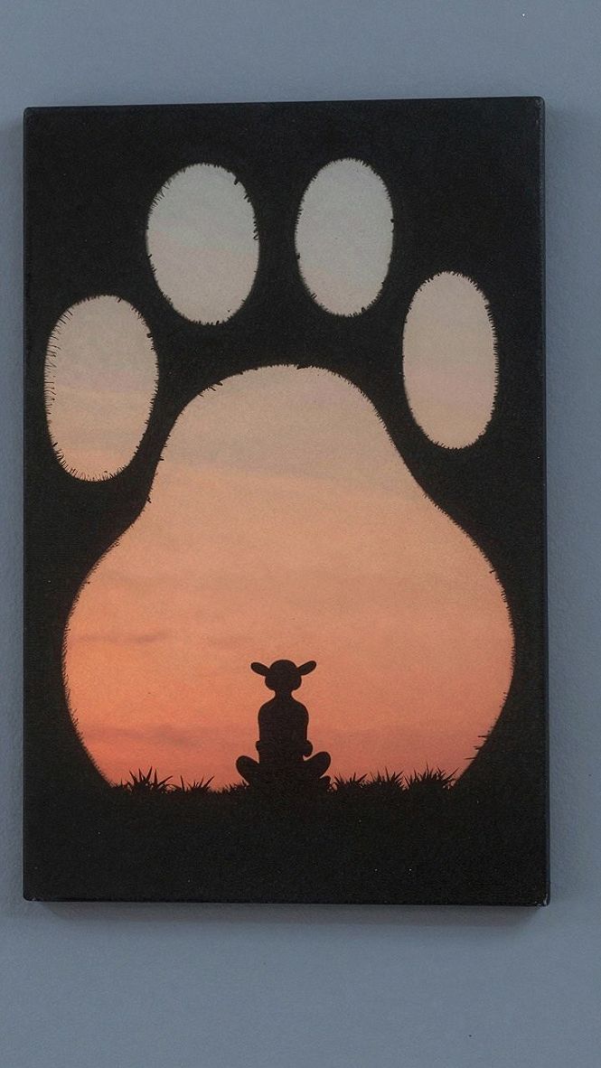 Designing Pet Silhouette Canvas Art and Meaningful Drawings