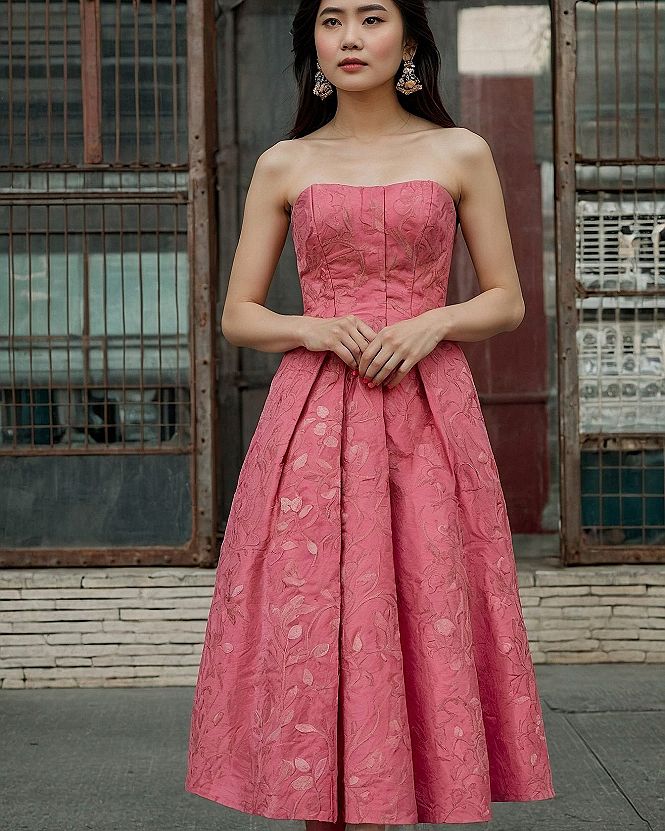 Caring for a Strapless Structured Maxi Dress