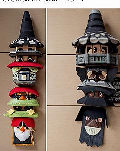 Making Spooky Witch Hat Wall Hangings on a Budget