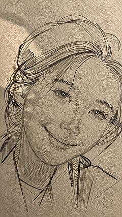 Practicing Realistic Portrait Doodles with Graphite