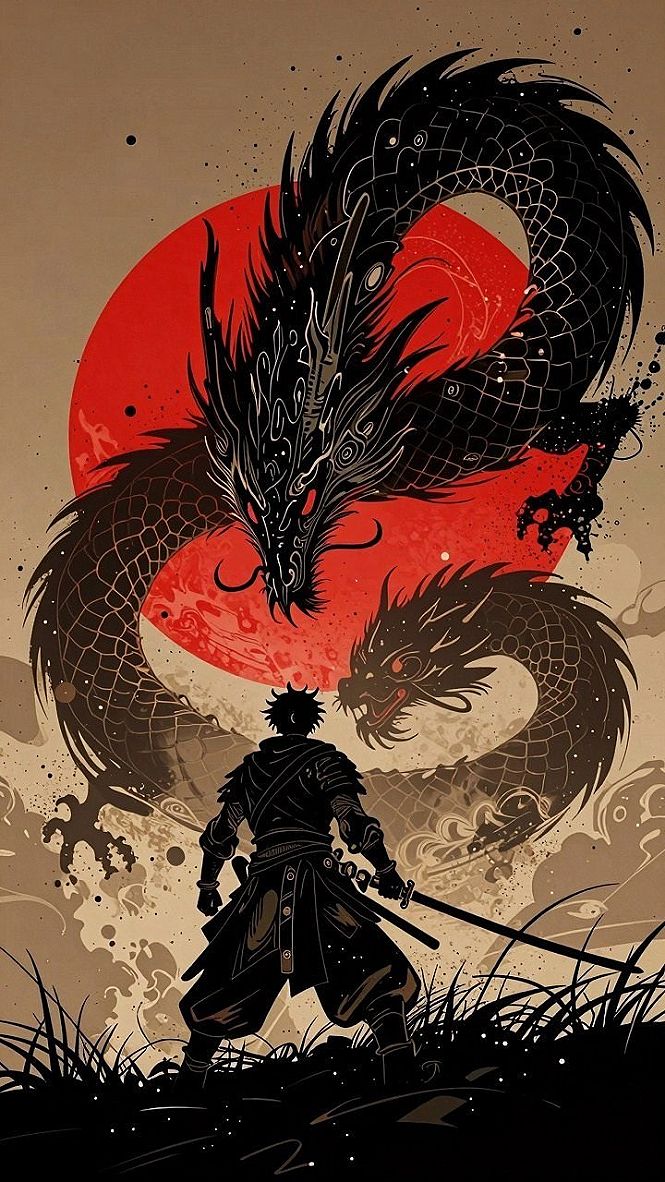 Styling Samurai and Dragon Wallpapers in Living Spaces