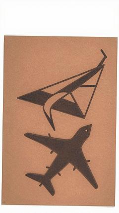 Drawing Minimalist Paper Airplane Art