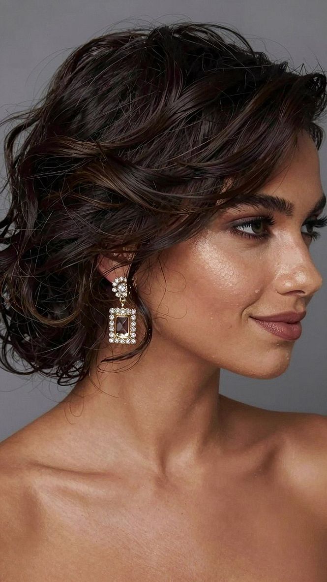 Securing a Wavy Low Bun for All-Day Hold