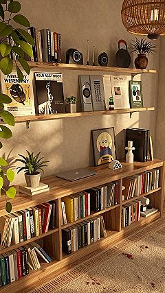 Keeping Open Book Shelves Organized and Dust Free