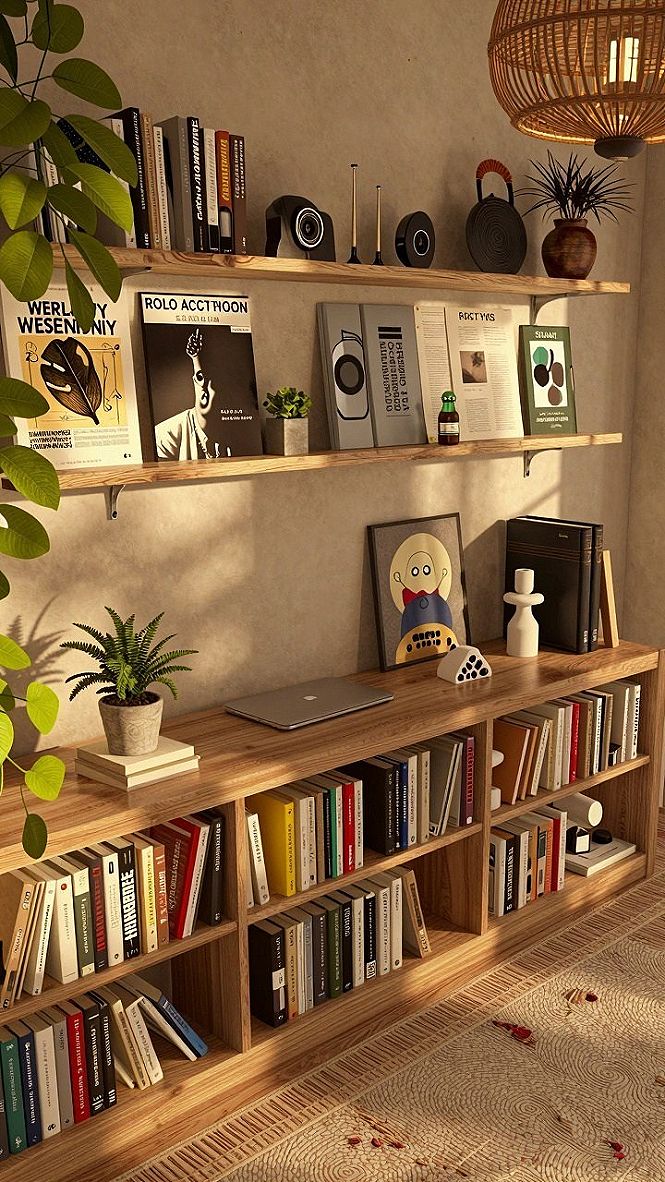Keeping Open Book Shelves Organized and Dust Free