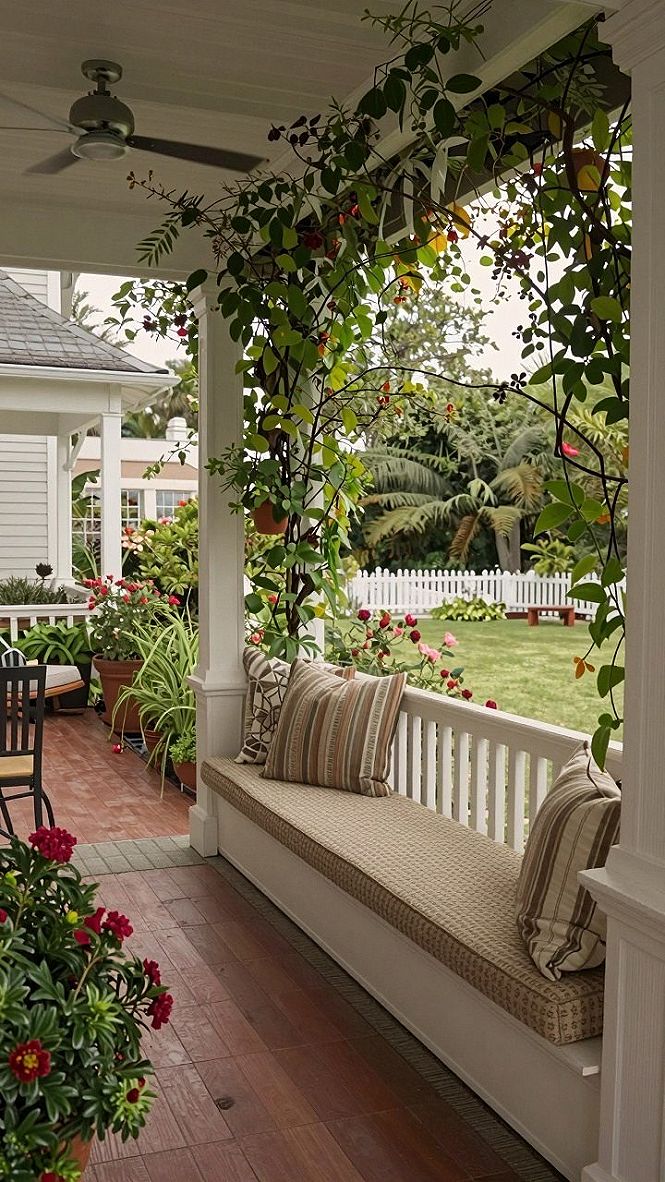 Creating A Comfortable Built-In Porch Seating Nook