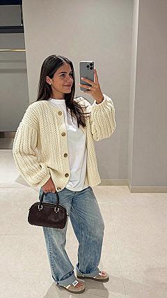 Keeping Your Cream Cardigan and Denim Fresh